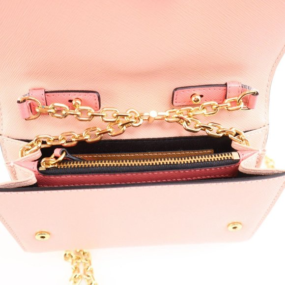 NEW Marc Jacobs SNAPSHOT Chain Wallet Pink Black - Picture 14 of 14